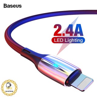 Cáp sạc và truyền dữ liệu tốc độ cao Baseus Horizontal Data Lightning cho iPhone/ iPad ( 2.4A, Indicator Lamp, Fast Char