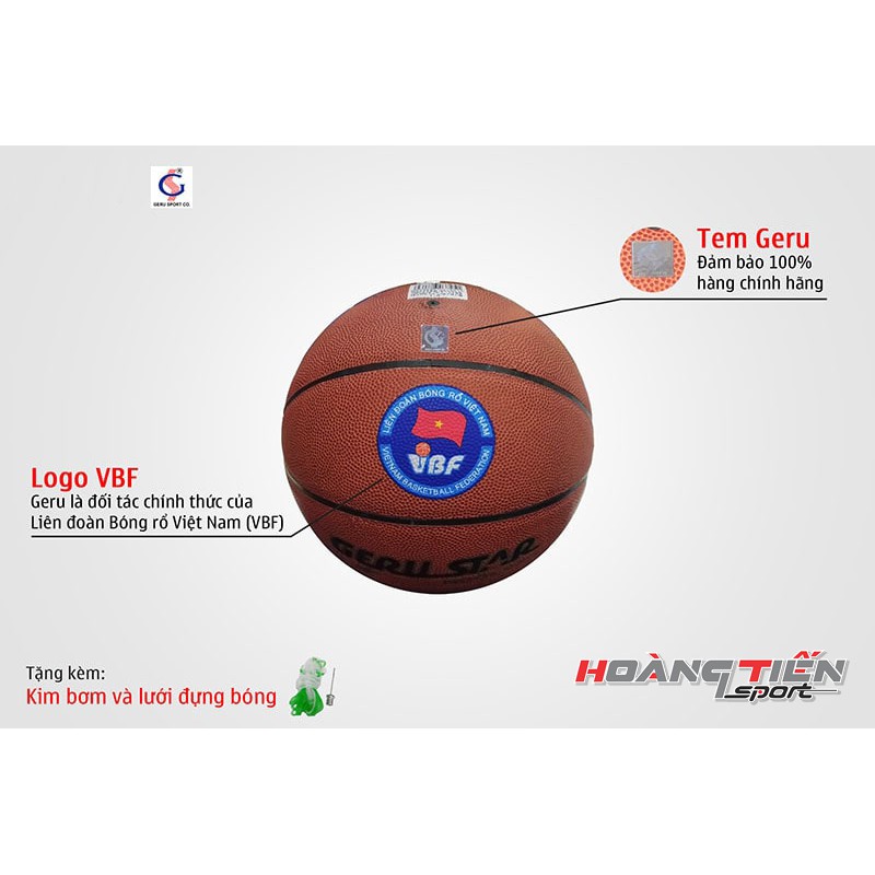 Quả bóng rổ Geru Star Promaster Số 7