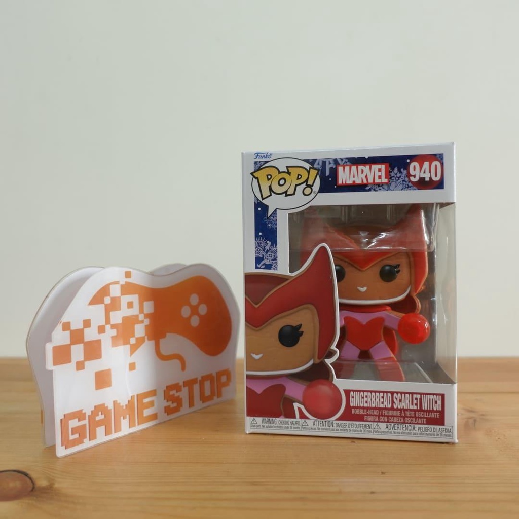 Mô hình Marvel Scarlet Witch 10cm 940 Gingerbread Funko Pop Mô hình tĩnh Nhựa PVC CHÍNH HÃNG MỸ MVFKP08