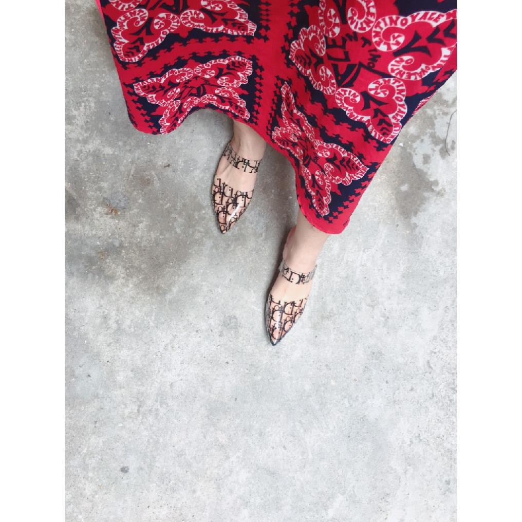 FREESHIP_ GIÀY SỤC QUAI TRONG HỌA TIẾT CHỮ DR CỰC XINH (M6182) KHO GIAY PHƯƠNG LINH | BigBuy360 - bigbuy360.vn