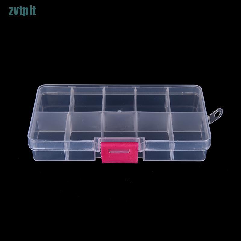 Hộp nhựa đựng trang sức 10 ngăn có thể điều chỉnh