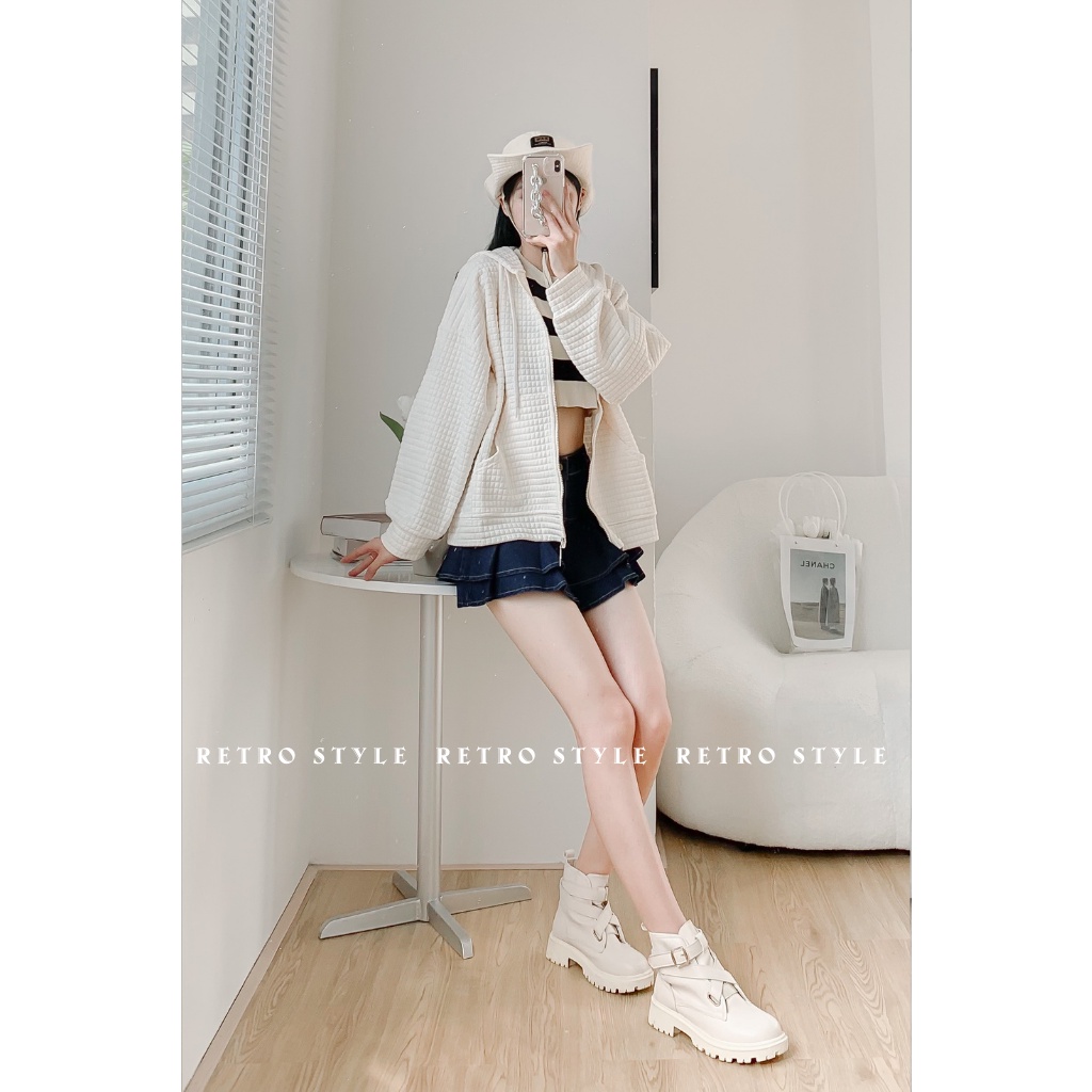 Áo khoác nỉ bông dày họa tiết nổi mã Aokhoacnixop132_P11K8