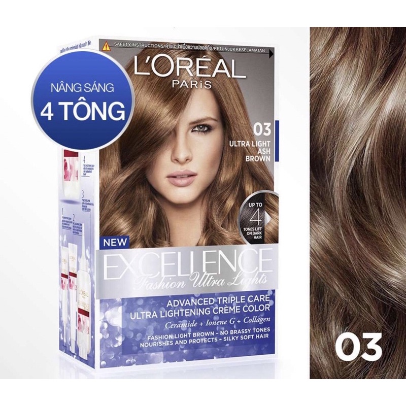 🥰Kem nhuộm dưỡng tóc màu thời trang L'Oreal Paris Excellence Fashion❤️