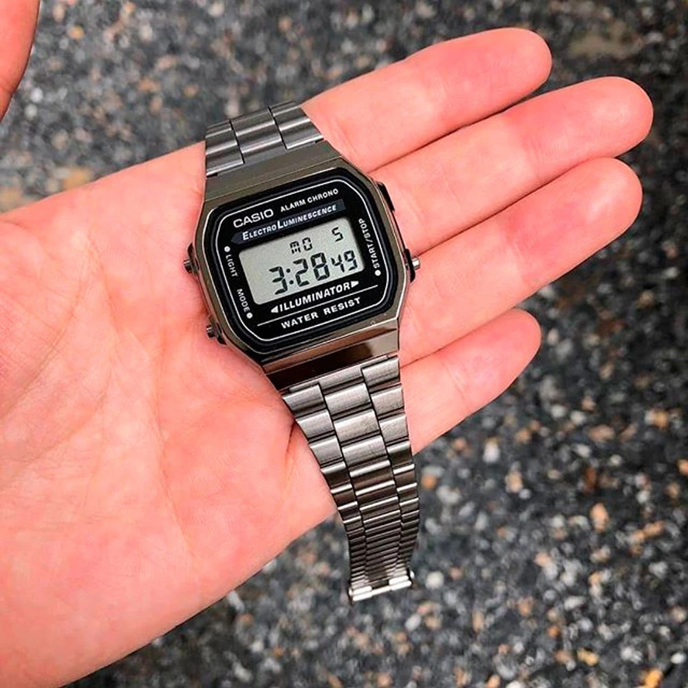 Đồng hồ Casio Nam Dây Kim Loại Vintage A168WGG-1ADF Chính Hãng