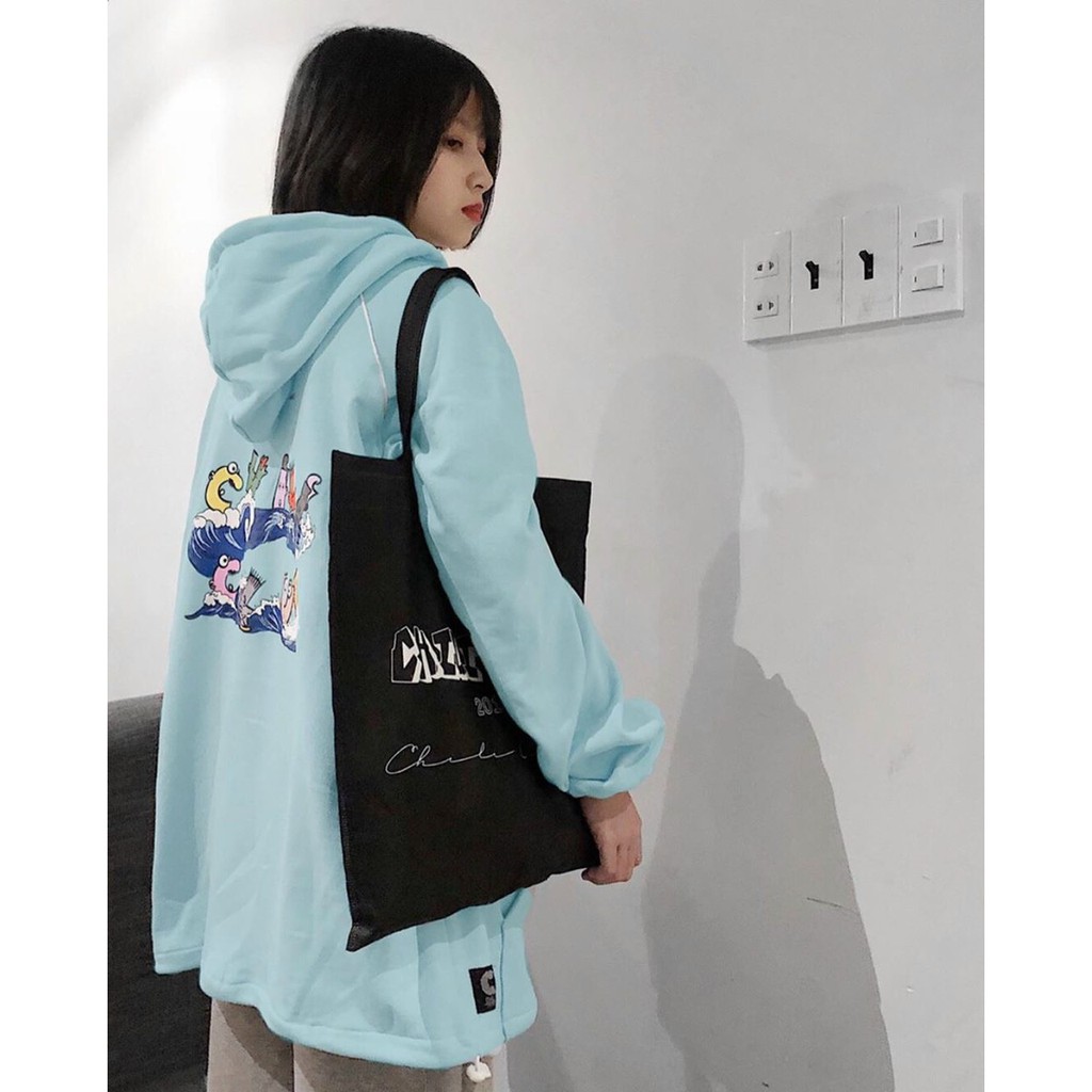 Áo khoác hoodie đa sắc màu nỉ thun cotton Daski phong cash ulzzang
