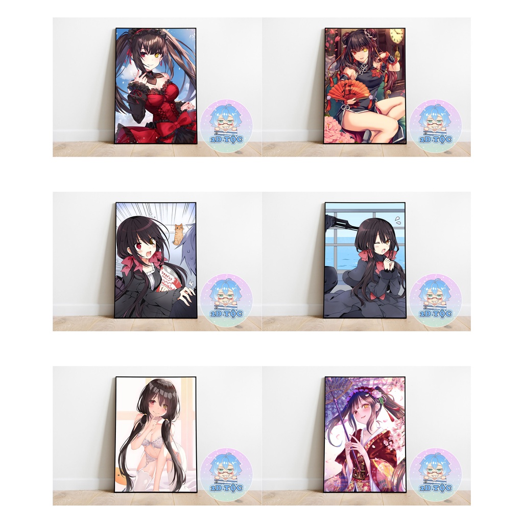 TRANH POSTER A3 TOKISAKI KURUMI (7) ANIME MANGA DATE A LIVE CHẤT LIỆU GIẤY CAO CẤP - 2D TỘC SHOP