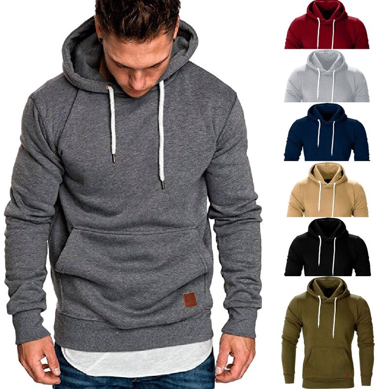 Áo hoodie BEFOYI dài tay màu trơn size m-5xl thời trang xuân thu 2020 thích hợp cho nam