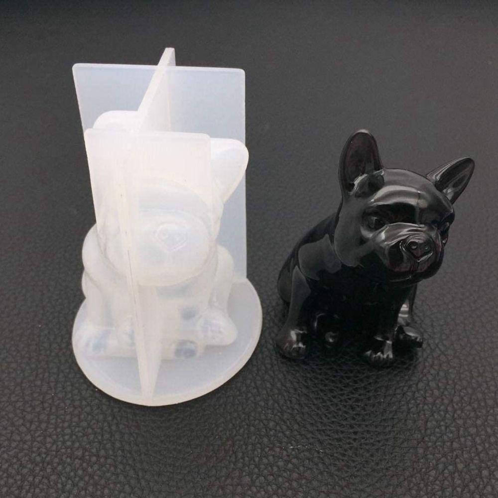 Khuôn Làm Bánh Xà Phòng Hình Chó Bull 3D Bằng Nhựa Resin