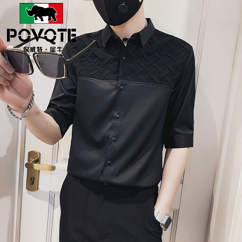 Áo Sơ Mi Ngắn Tay Thời Trang Cao Cấp Cho Nam