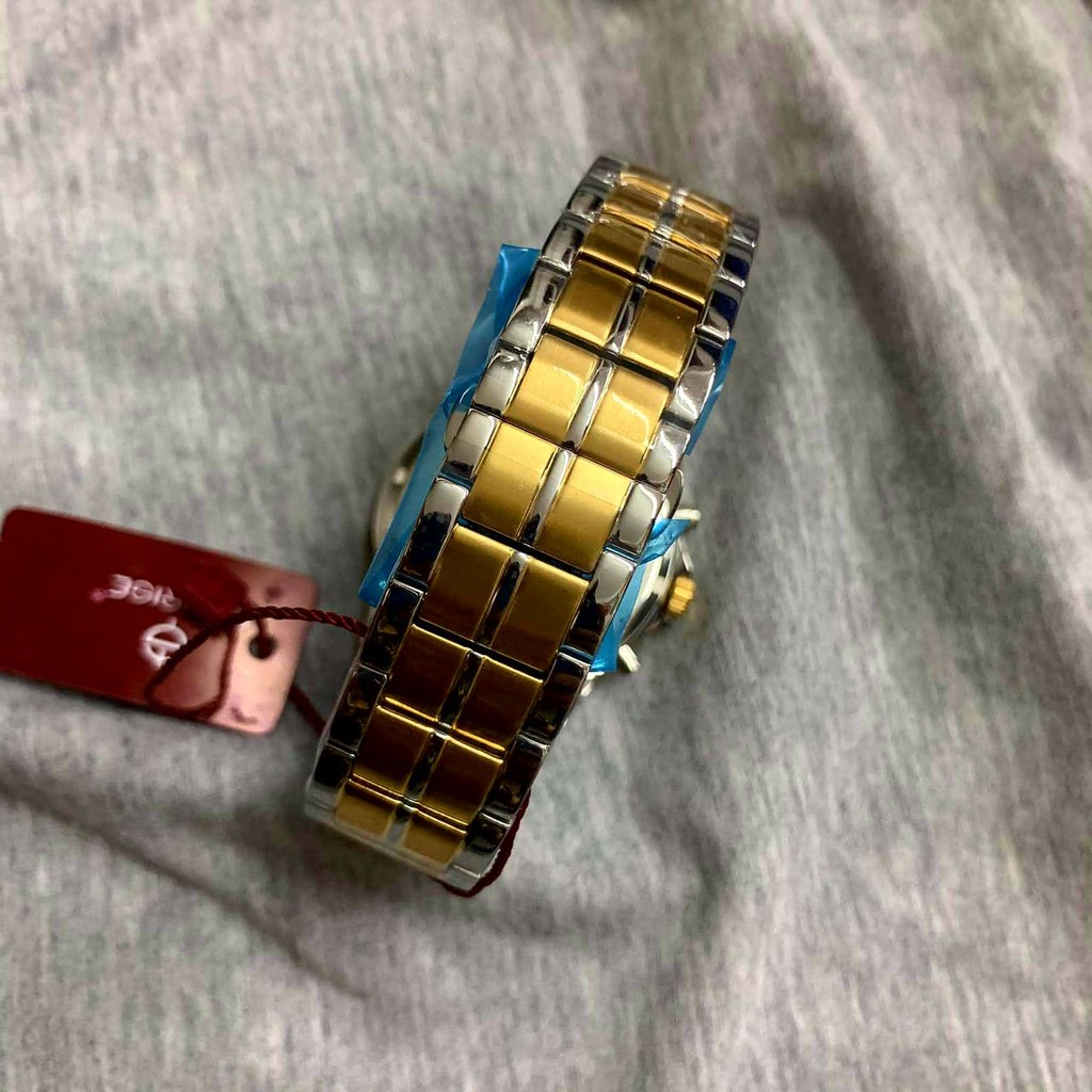 Đồng hồ Sunrise DM760SWA-SG-T kính saphire chống trầy, võ thép không gỉ mạ vàng sang