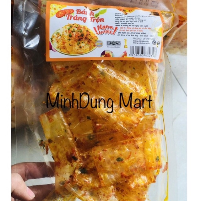 Bánh tráng trộn tôm hành sate