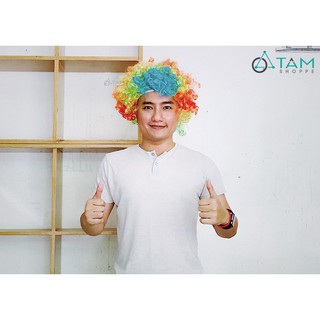 Tóc chú hề giả nhiều màu TTTM