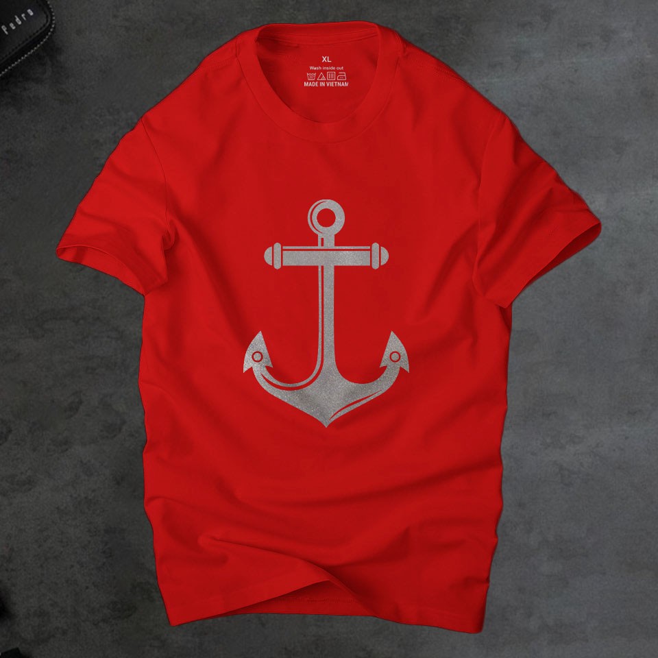 Áo phông nam anchor mỏ neo  phong cách ,áo nam vải cotton 4 chiều cao cấp thoáng mát