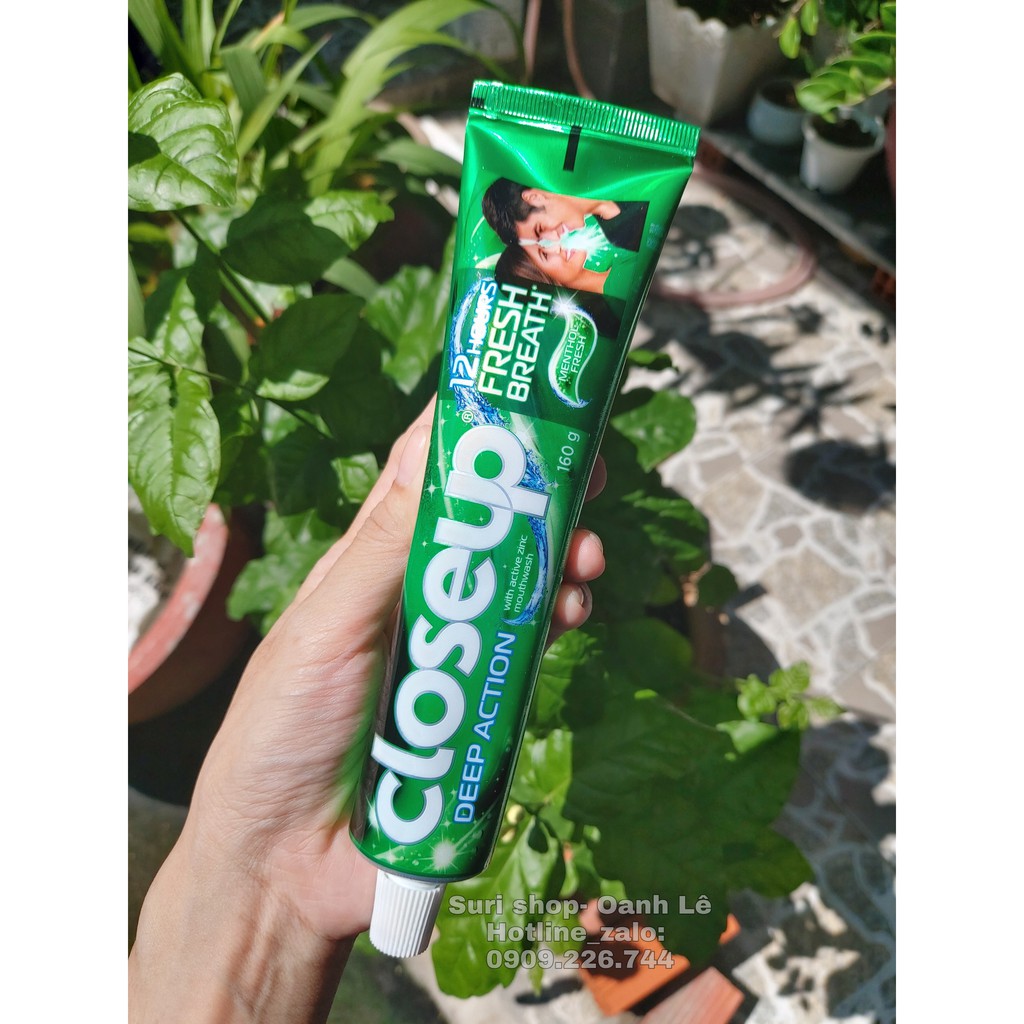 Combo 2 tuýp kem đánh răng Close Up Thái Lan 180gram ( trắng răng, hơi thở thơm mát )