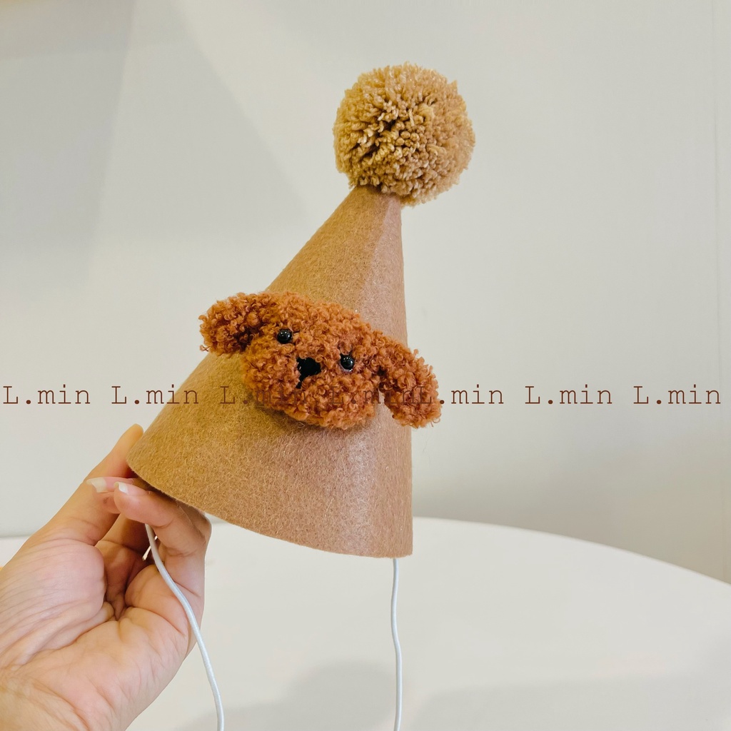 Nón party cho bé Brown bear