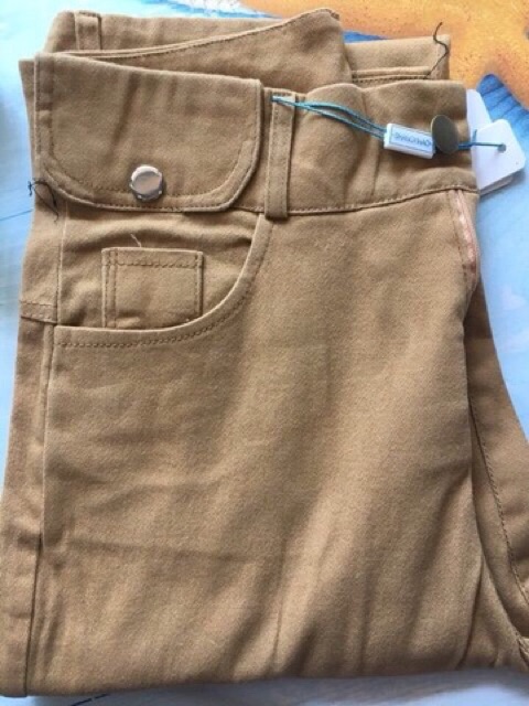 Quần baggy kaki túi hộp cạp cao co dãn tốt | BigBuy360 - bigbuy360.vn