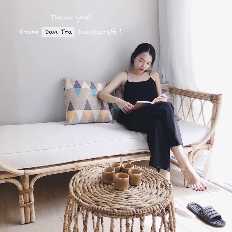 Ghế Sofa Mây Daybed, Ghế Sofa Mây Băng Chờ, Giường Mây Giá Rẻ, Sofa Mây Tre Thư Giãn , Nội Thất Mây Tre ĐAN TRÀ