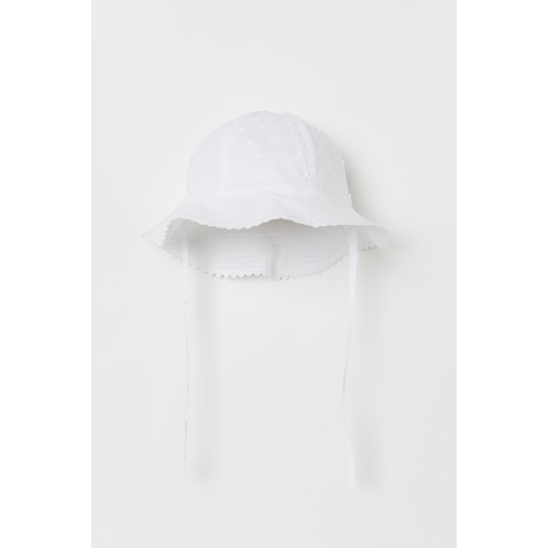 Mũ trắng bé gái HM H&M sz 2-3 tuổi_hàng chính hãng authentic