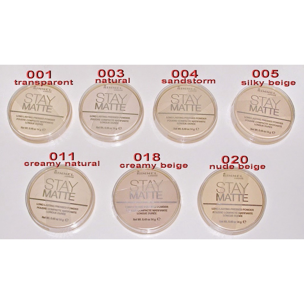 PHẤN PHỦ RIMMEL STAY MATTE PRESSED POWDER