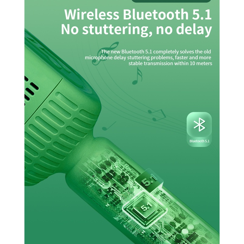 Micro Tích Hợp Loa Bluetooth Không Dây Cho Hát Karaoke KTV Mikrofon