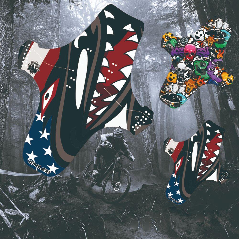 FENDER Tấm Chắn Bùn Trước / Sau Bằng Nhựa Màu Đen Cho Xe Đạp Leo Núi