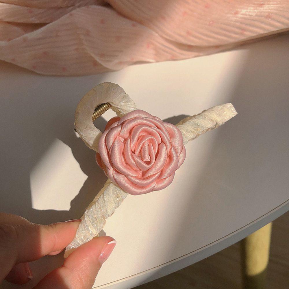 Kẹp Tóc Đuôi Ngựa VANES1 Đính Hoa Thời Trang Thanh Lịch Dành Cho Nữ