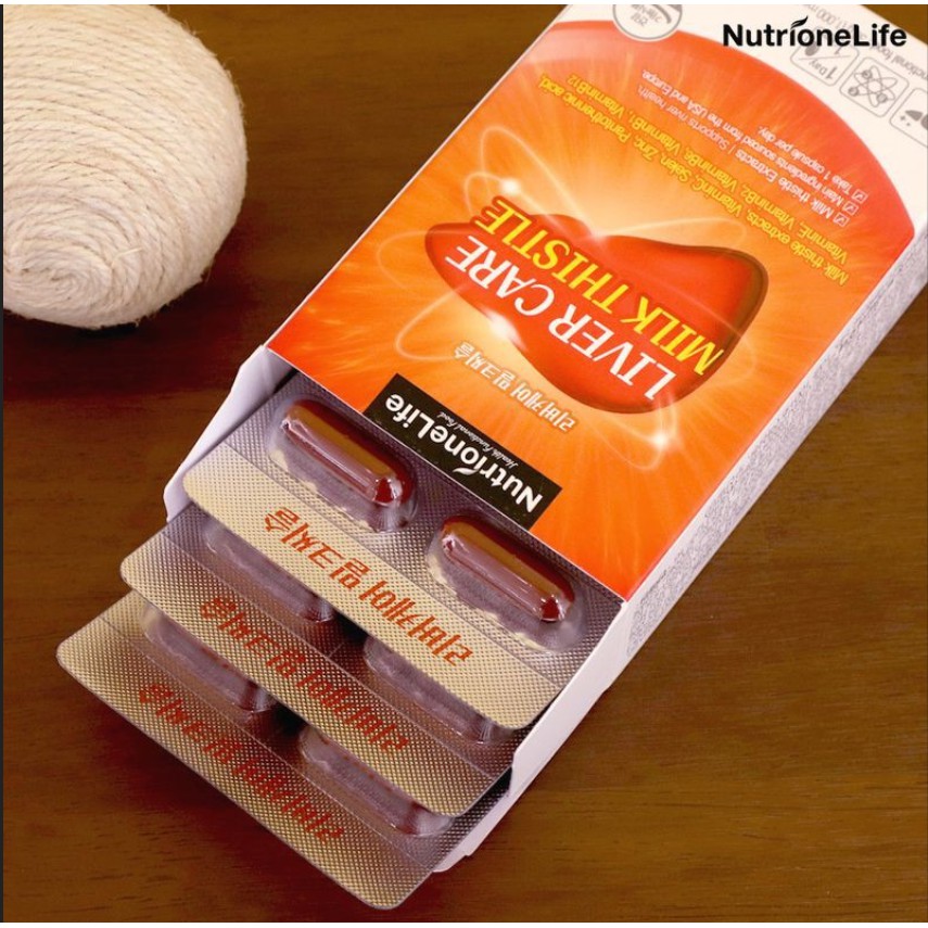 Livercare Milkthistle – Mát gan, thải độc gan, tăng cường chức năng gan (30 viên)