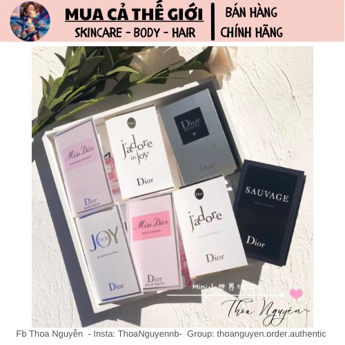 Vial mẫu thử nước hoa Dior