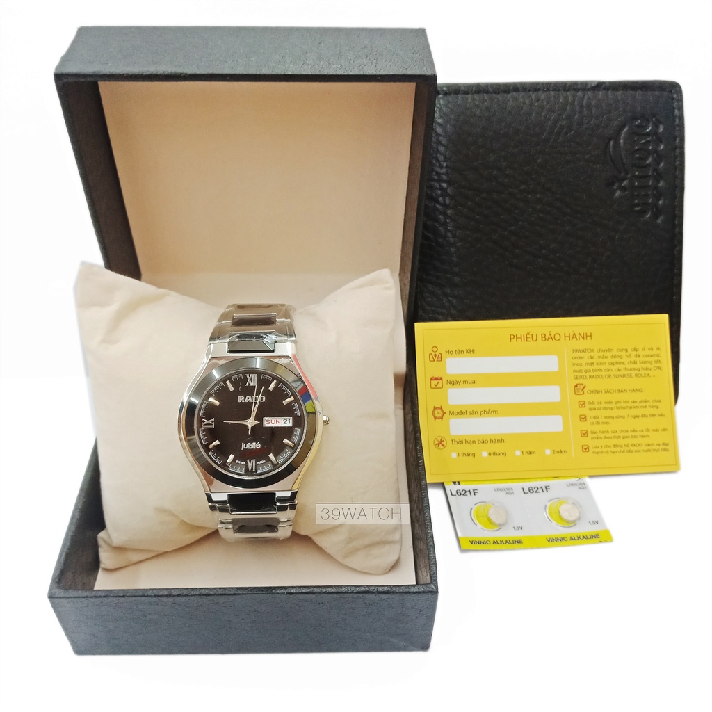 [TẶNG VÍ DA NAM] Đồng hồ Julibe nam RA65 NAMD màu đen, chất liệu dây inox kết hợp đá ceramic nguyên khối, mặt kính saphi | BigBuy360 - bigbuy360.vn