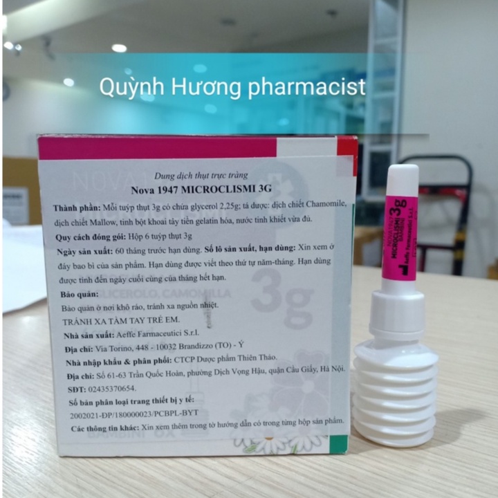 Ống thụt MICROCLISMI 3G hộp 6 ống dành cho bé
