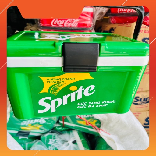 Thùng đá giữ nhiệt Coca - Sprite - pepsi 8 lít đa chức năng siêu dày siêu đẹp