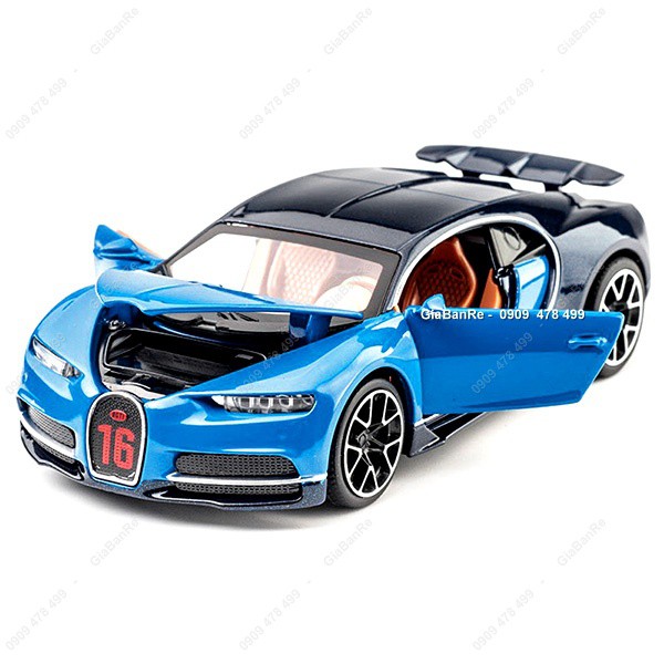 Xe Mô Hình Kim Loại Siêu Xe Bugatti Chiron Tỉ Lệ 1:32 - Miniauto - 9656x