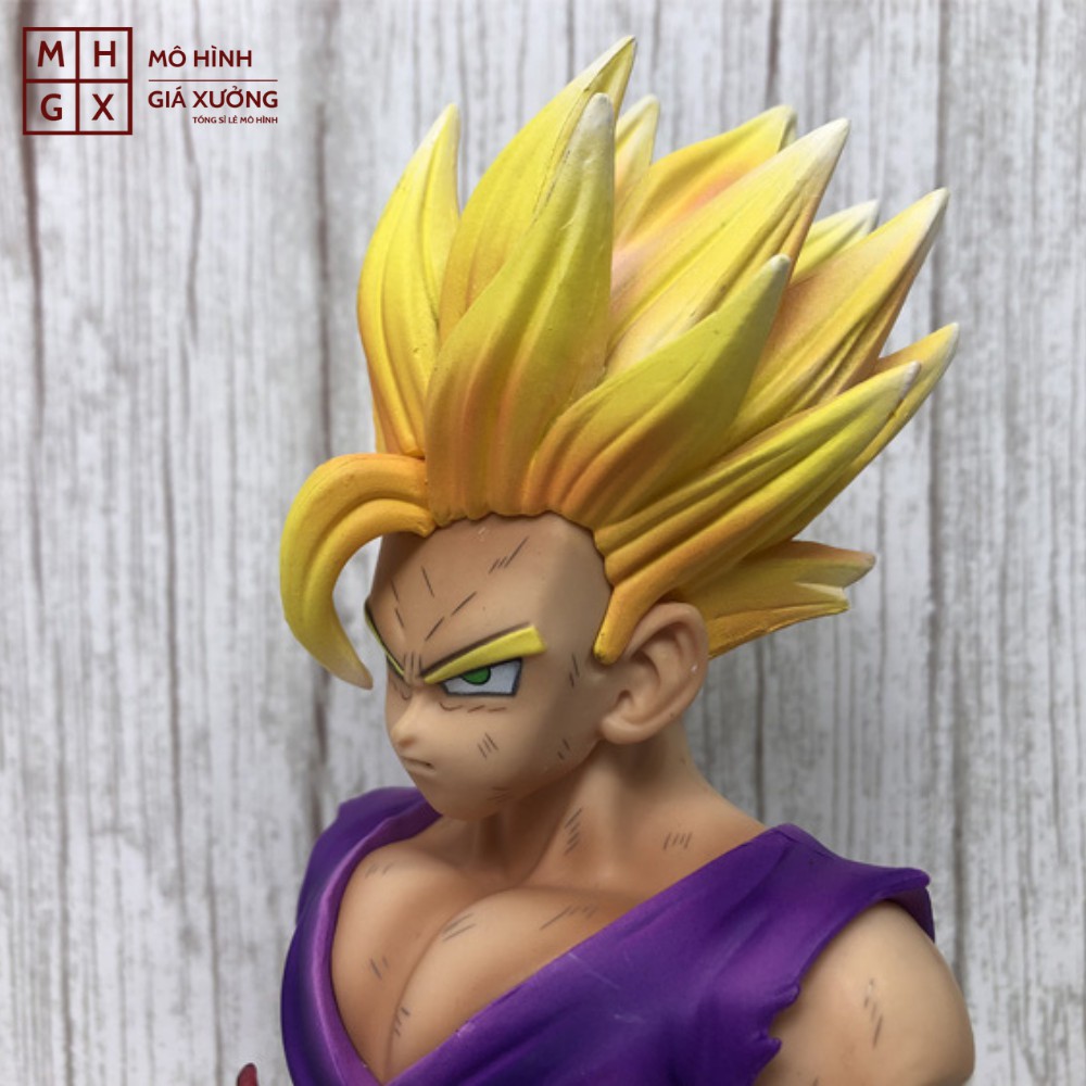 Mô hình Dragon Ball SonGohan Tượng Bán Thân + có led cao 16cm , figure 7 viên ngọc rồng sogoku , mô hình giá xưởng