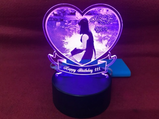 Đèn ngủ 3D, đèn trang trí, khắc hình ảnh theo yêu cầu