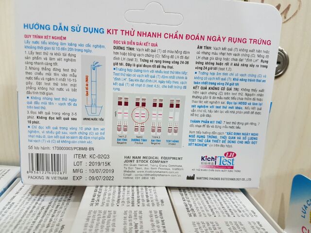 Que thử rụng trứng kichi test hộp 7 que - ảnh sản phẩm 2