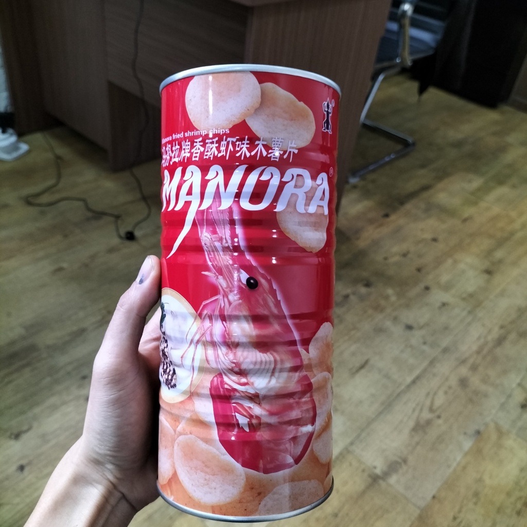 Bánh Snack Tôm/Cua MANORA Thái Lan Lon 100gr