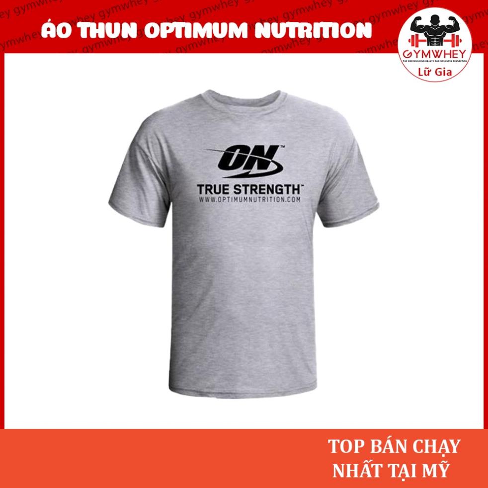Áo Thun Thương Hiệu Optimum Nutrition Cá Tính Màu Xám - Fan ON - Chính hãng