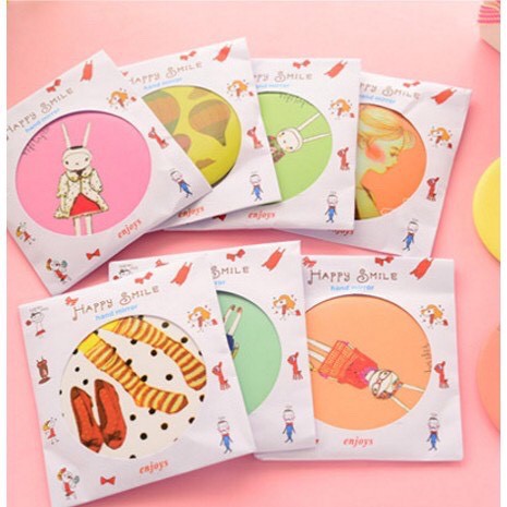 Gương Mini Cute cầm tay bỏ túi Hàn Quốc tiện lợi