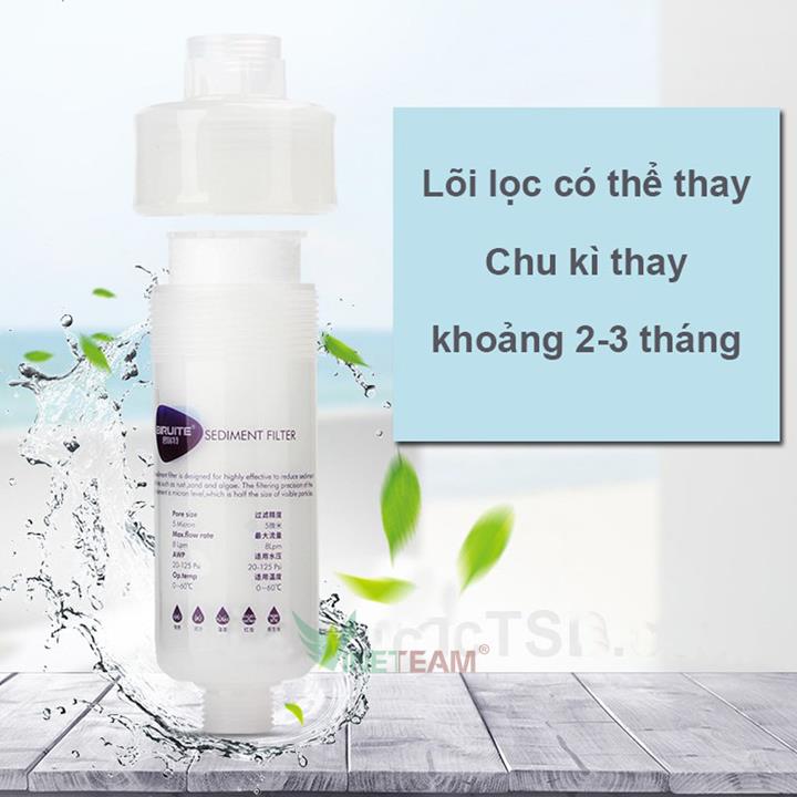 Thiết bị lọc nước sinh hoạt đầu nguồn tại vòi máy gia đình - Bộ lọc nước máy giặt - Cốc lọc sơ cấp