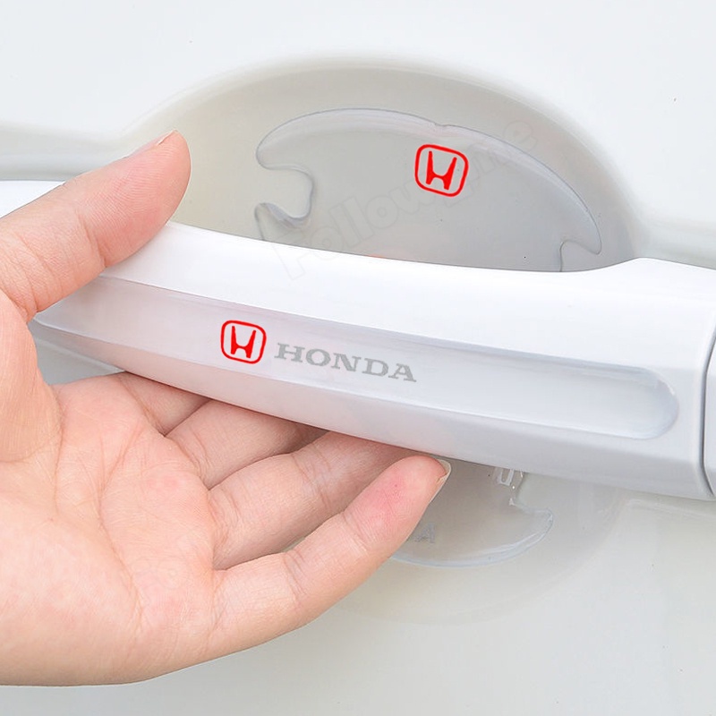 Miếng Dán Trong Suốt Chống Trầy Cho Tay Nắm Cửa Xe Hơi Honda Civic CRV XRV City Rs150r Rs150r EX5 Jazz Wave FC