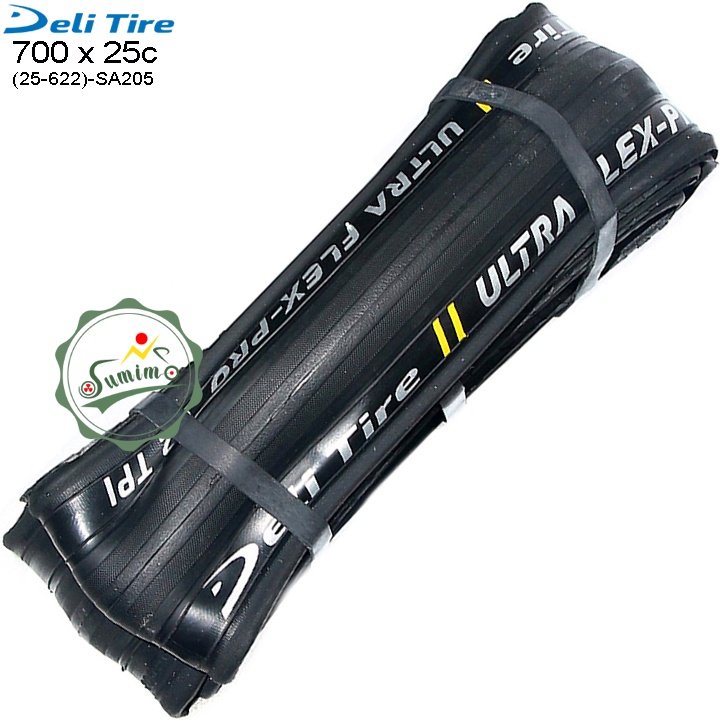 Vỏ xe đạp - Lốp xếp 700x25c Deli Ultra Flex-Pro - SA205 Gai trọc