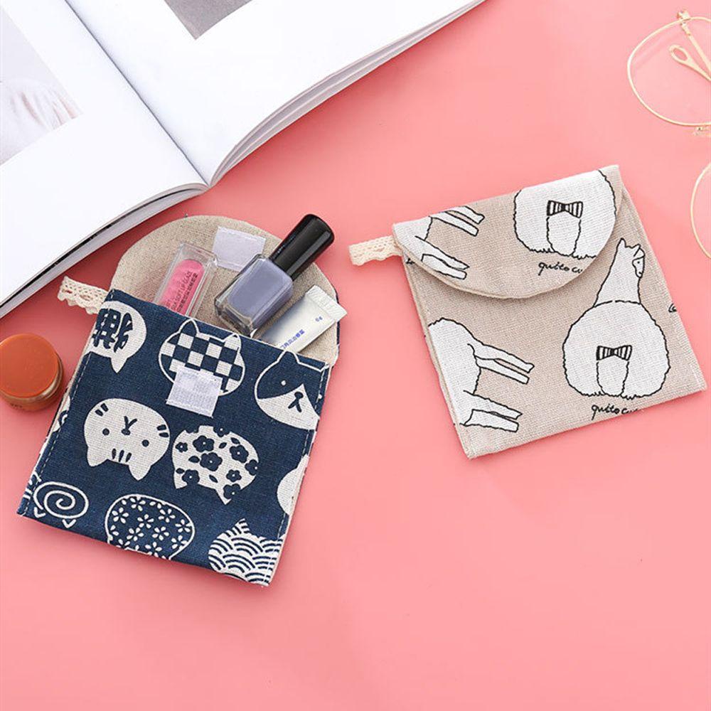 Túi Đựng Băng Vệ Sinh / Tiền Xu Bằng Polyester Kiểu Dáng Tiện Dụng