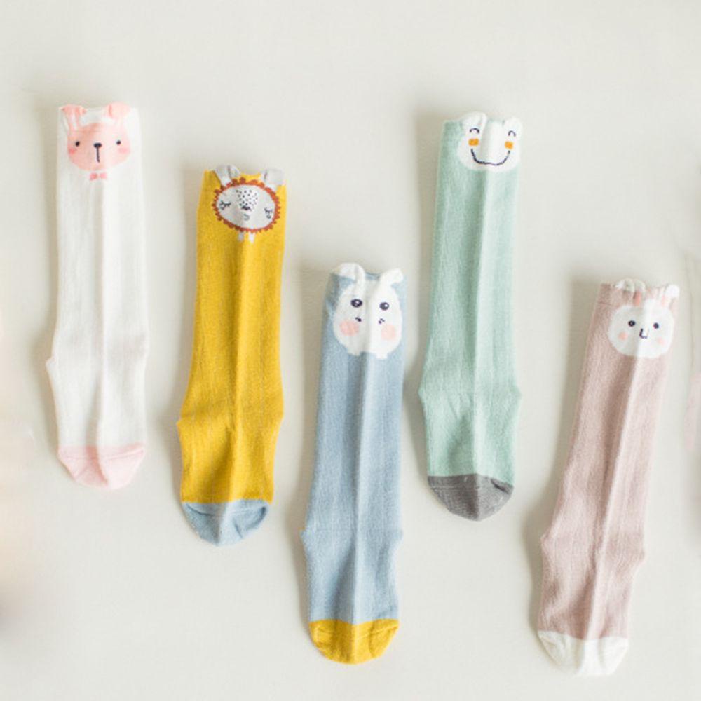 Set 3 Đôi Tất Cotton Chống Trượt Họa Tiết Hoạt Hình Xinh Xắn Cho Bé Sơ Sinh MIHAN1