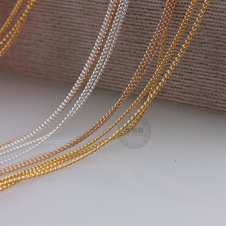 Dây xích đồng màu vàng/bạc dùng làm khuyên tai thủ công diy