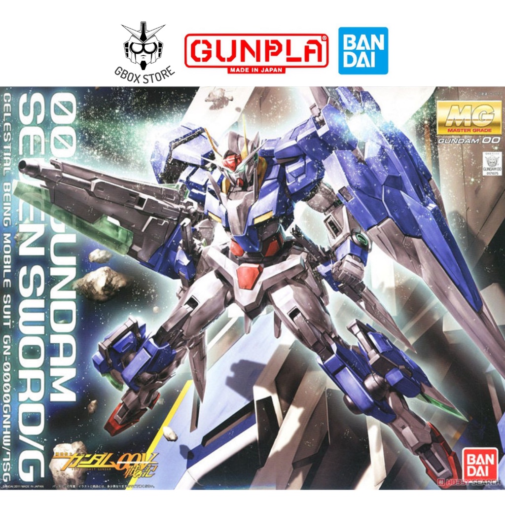 Gundam MG 00 Seven Sword/G GN-0000/7S Bandai 1/100 Mô hình nhựa lắp ráp
