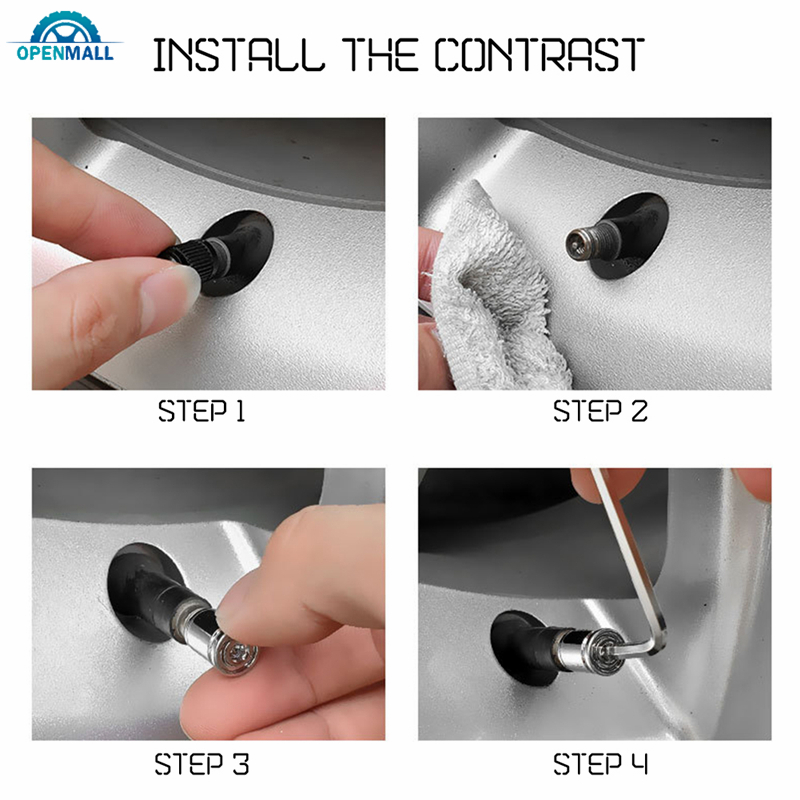 Set 4 nắp đậy van lốp xe ô tô chống trộm tiện lợi chất lượng cao