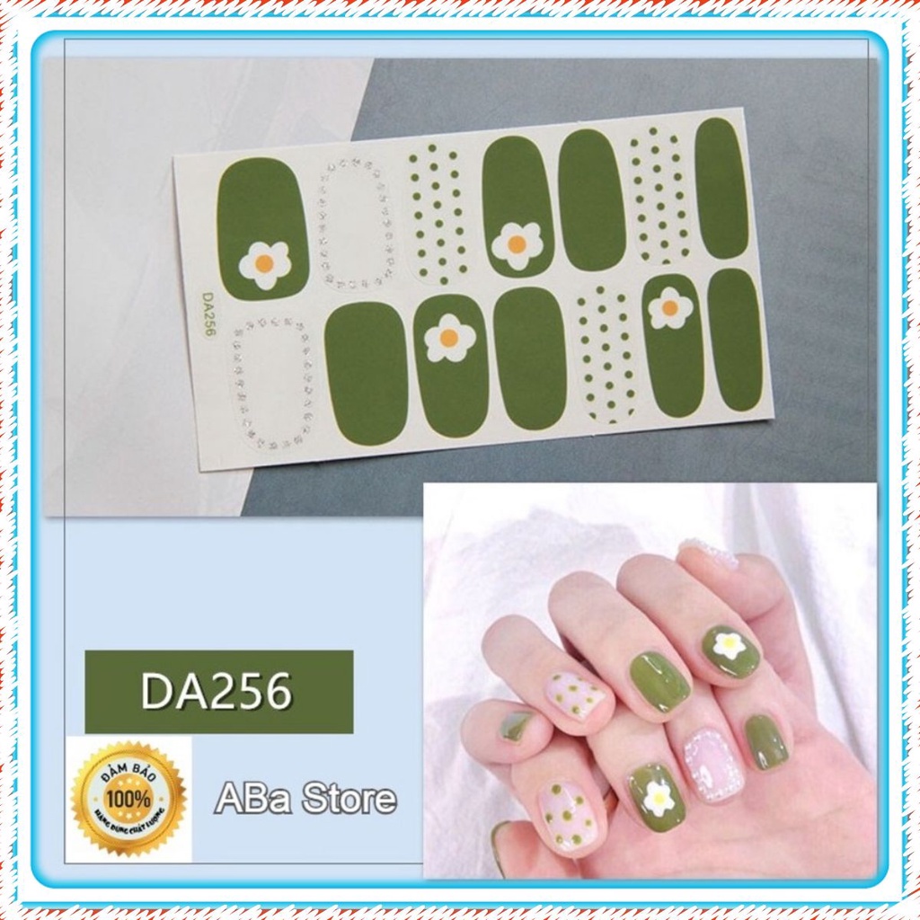 Dán móng tay ❌FREESHIP❌ 3D Korean Style Fashion nail sticker loại tốt [DA241-260]