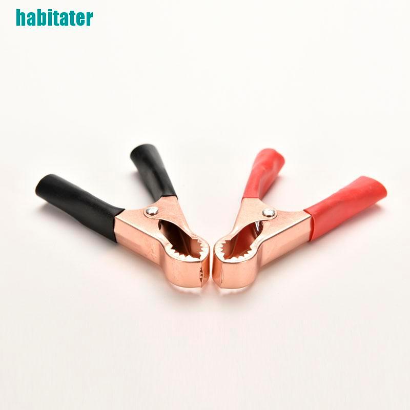 Bộ 2 Kẹp Cá Sấu Thử Điện 50A Màu Đỏ Và Đen Chuyên Dụng Cho Xe Hơi