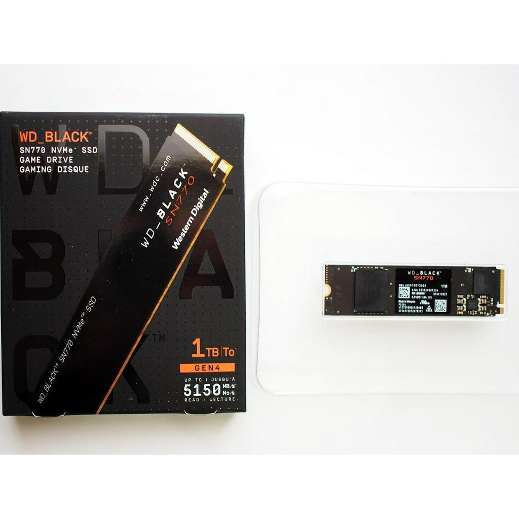 SSD M2 1Tb WD BLACK SN770 NVMe Gen4 x4 PCIe. Ổ cứng 1T SSD WD770 SN 770 Gaming tốc độ cao 5150 MB/s - Bảo hành 3 năm.