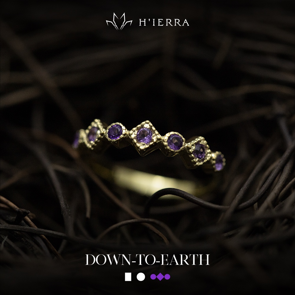 Nhẫn Bạc Nữ H'ierra Air Ring đai đá cao cấp | BST Down-To-Earth